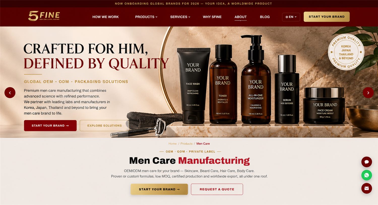 Beard Manufacturing — 5FINE OEM/ODM men's care