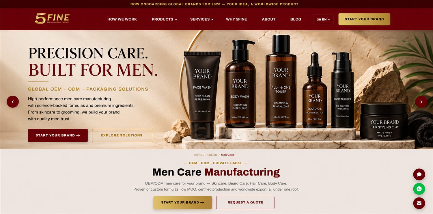 Body & Hair Manufacturing — 5FINE OEM/ODM men's care