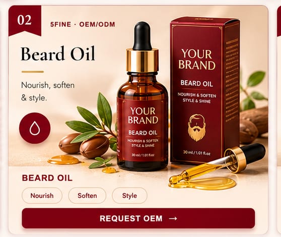 OEM Beard Oil — 5FINE private label OEM/ODM