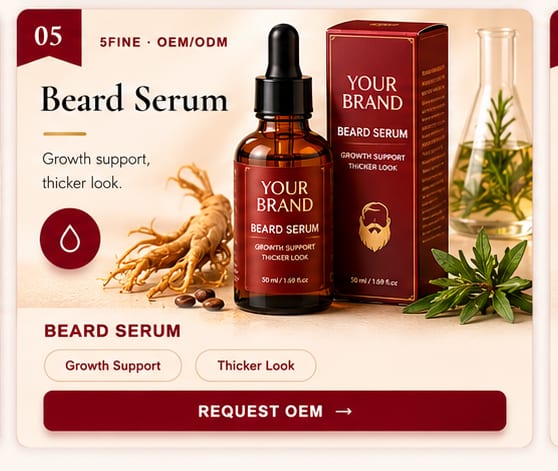 OEM Beard Serum — 5FINE private label OEM/ODM