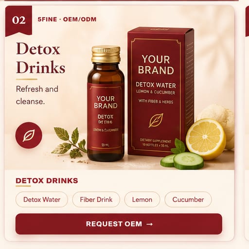 OEM Detox Drinks — 5FINE private label OEM/ODM
