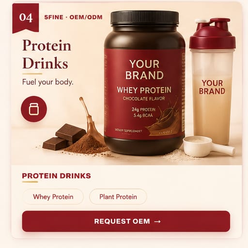 OEM Protein Drinks — 5FINE private label OEM/ODM
