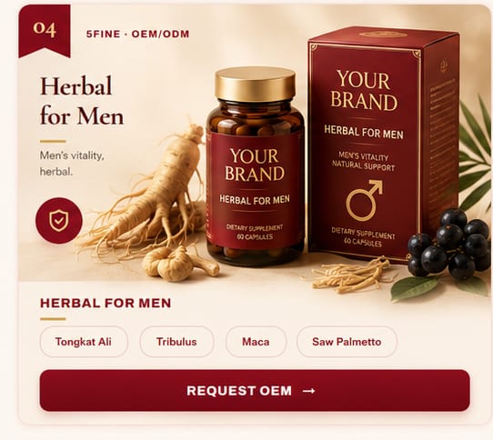 OEM Herbal for Men — 5FINE private label OEM/ODM
