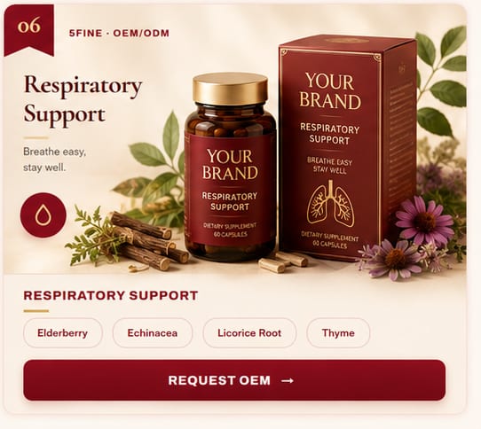 OEM Respiratory Support — 5FINE private label OEM/ODM