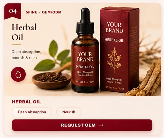OEM Herbal Oil — 5FINE private label OEM/ODM