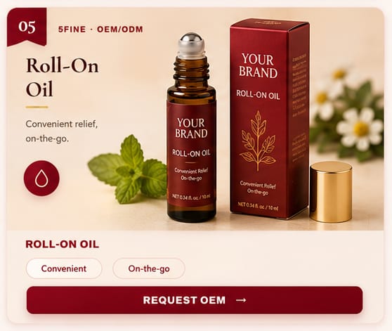 OEM Roll-On Oil — 5FINE private label OEM/ODM