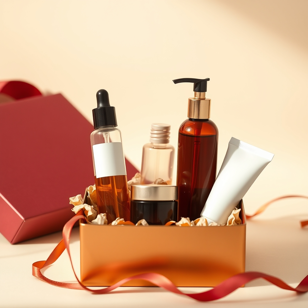 Roll-ons, diffuser oil and massage oil in an aromatherapy gift tin