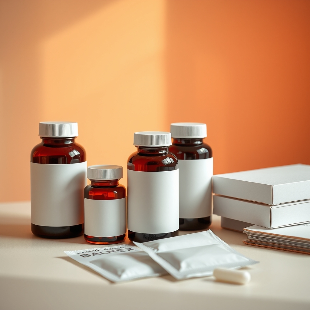 Supplement bottles with induction seals and folding cartons