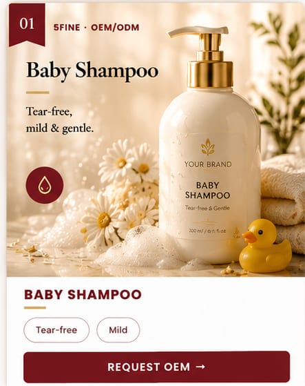 OEM Baby Shampoo — 5FINE private label OEM/ODM
