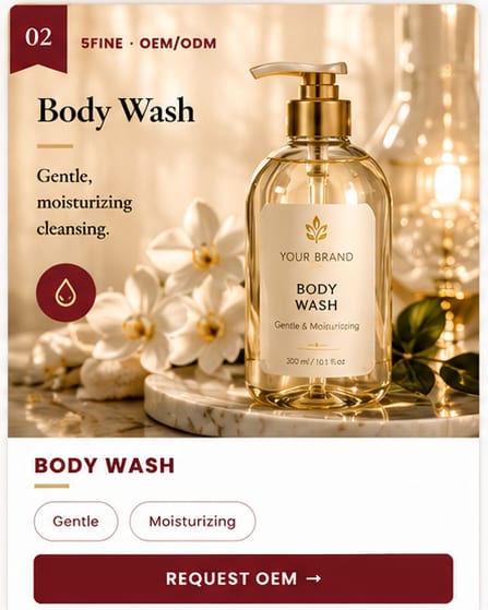 OEM Body Wash — 5FINE private label OEM/ODM