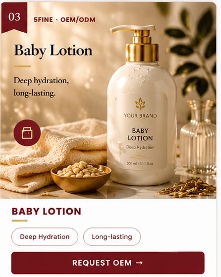 OEM Baby Lotion — 5FINE private label OEM/ODM