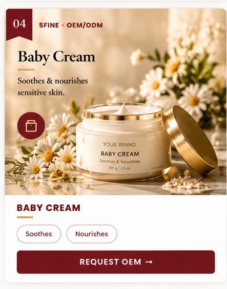 OEM Baby Cream — 5FINE private label OEM/ODM