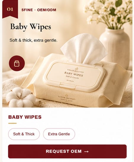 OEM Baby Wipes — 5FINE private label OEM/ODM