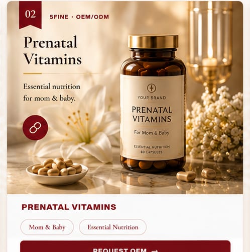 OEM Prenatal Vitamins — 5FINE private label OEM/ODM
