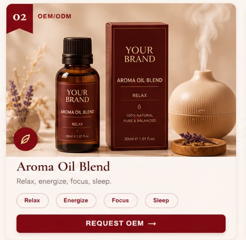 OEM Aroma Oil Blend — 5FINE private label OEM/ODM