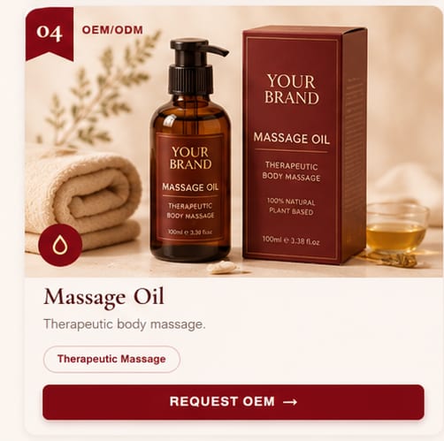 OEM Massage Oil — 5FINE private label OEM/ODM