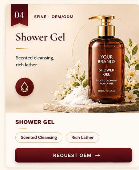 OEM Shower Gel — 5FINE private label OEM/ODM