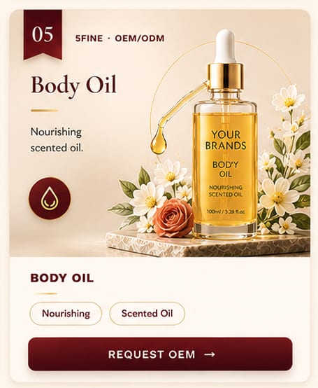 OEM Body Oil — 5FINE private label OEM/ODM