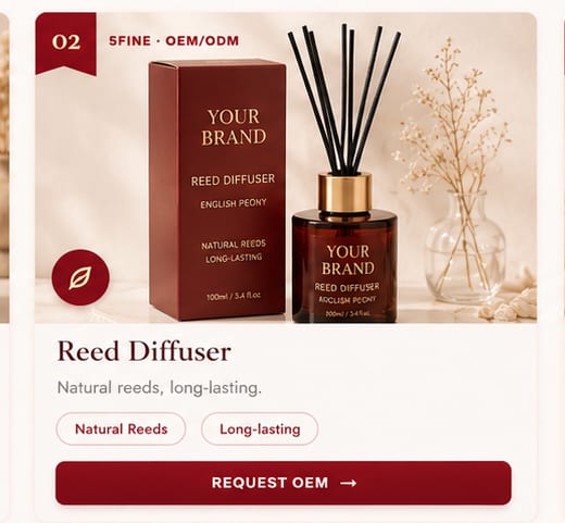 OEM Reed Diffuser — 5FINE private label OEM/ODM