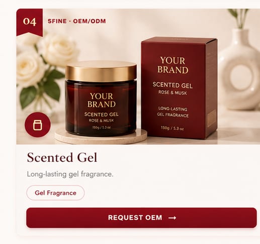 OEM Scented Gel — 5FINE private label OEM/ODM