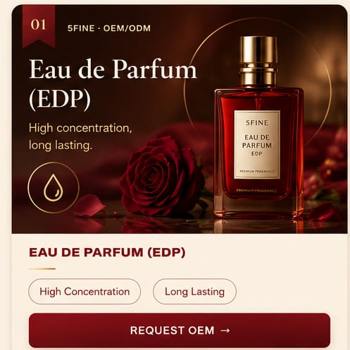 OEM Eau de Parfum — 5FINE private label OEM/ODM