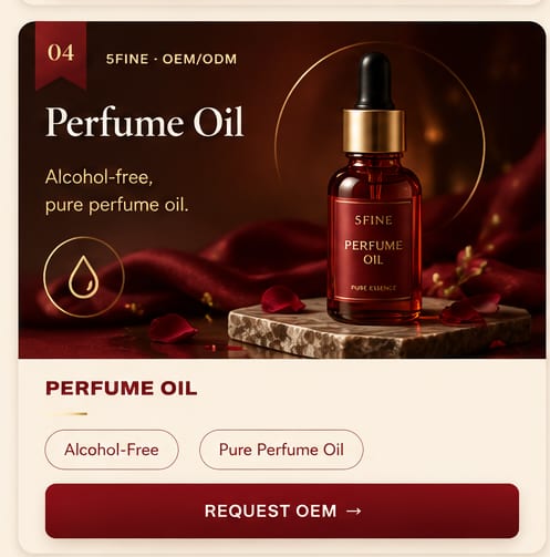 OEM Perfume Oil — 5FINE private label OEM/ODM
