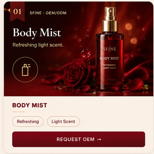 OEM Body Mist — 5FINE private label OEM/ODM