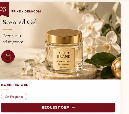 OEM Scented Gel — 5FINE private label OEM/ODM