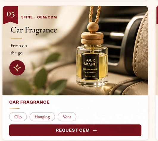 OEM Car Freshener — 5FINE private label OEM/ODM