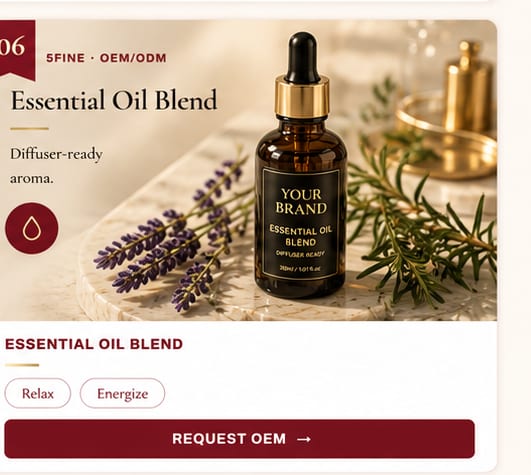 OEM Essential Oil Blend — 5FINE private label OEM/ODM