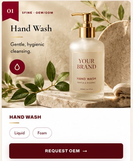 OEM Hand Wash — 5FINE private label OEM/ODM
