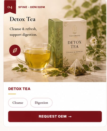 OEM Detox Tea — 5FINE private label OEM/ODM