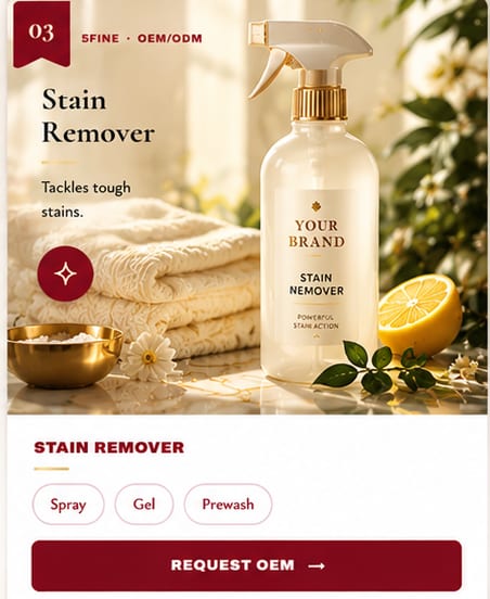 OEM Stain Remover — 5FINE private label OEM/ODM