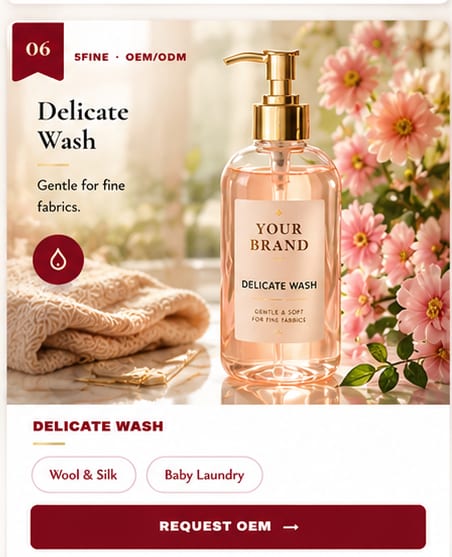 OEM Delicate Wash — 5FINE private label OEM/ODM