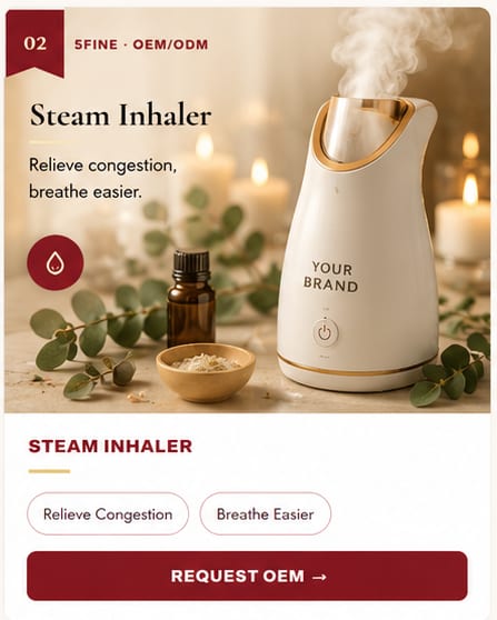 OEM Steam Inhaler — 5FINE private label OEM/ODM
