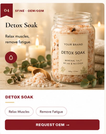 OEM Detox Soak — 5FINE private label OEM/ODM