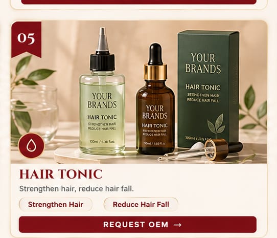 OEM Hair Tonic — 5FINE private label OEM/ODM