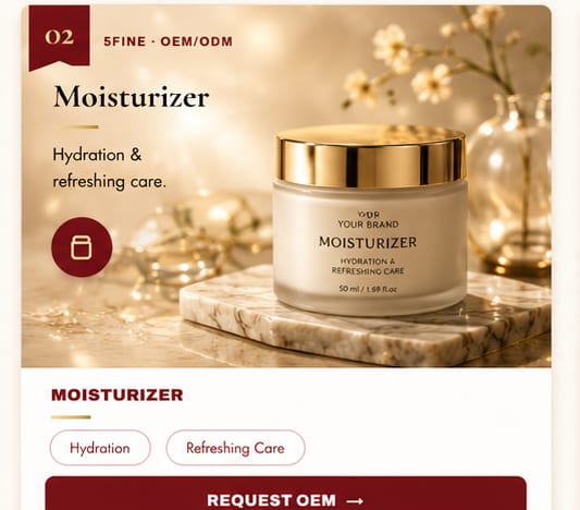 OEM Moisturizer — 5FINE private label OEM/ODM