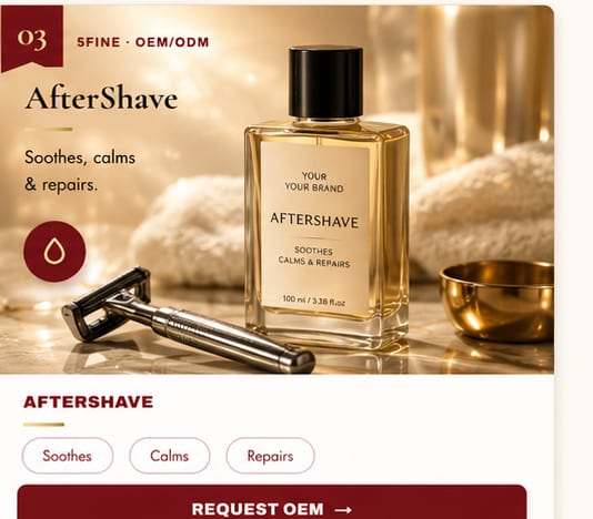 OEM Aftershave — 5FINE private label OEM/ODM
