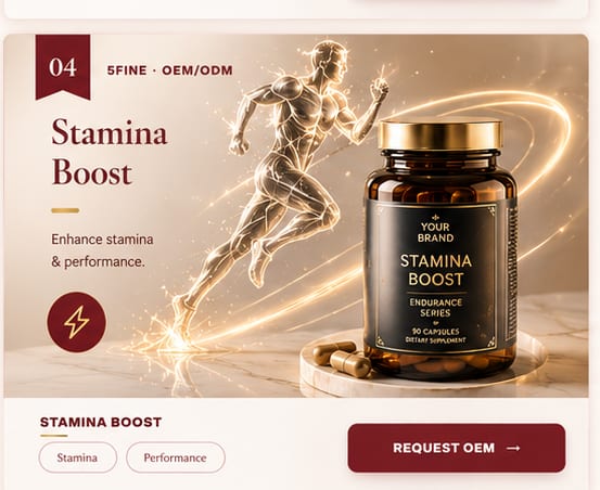 OEM Stamina Boost — 5FINE private label OEM/ODM