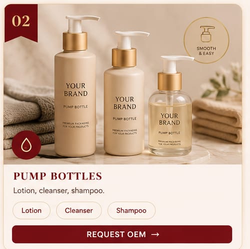 OEM Pump Bottles — 5FINE private label OEM/ODM