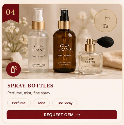 OEM Spray Bottles — 5FINE private label OEM/ODM