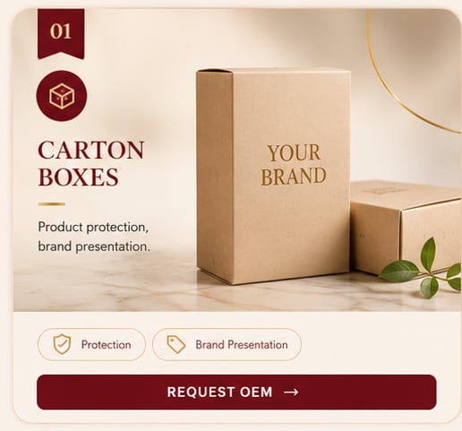 OEM Carton Boxes — 5FINE private label OEM/ODM