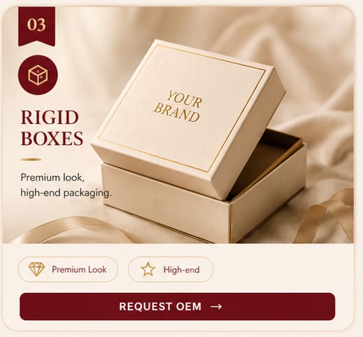 OEM Rigid Boxes — 5FINE private label OEM/ODM
