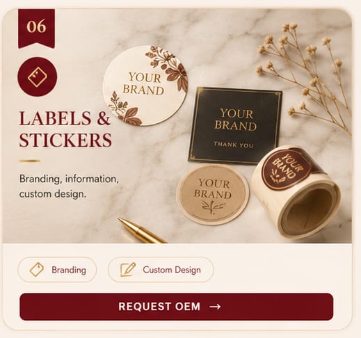 OEM Labels & Stickers — 5FINE private label OEM/ODM