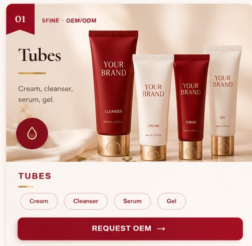 OEM Tubes — 5FINE private label OEM/ODM