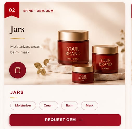 OEM Jars — 5FINE private label OEM/ODM