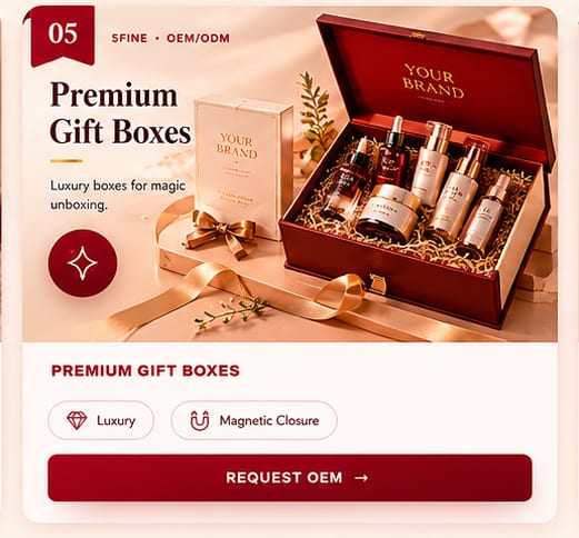 OEM Premium Gift Boxes — 5FINE private label OEM/ODM