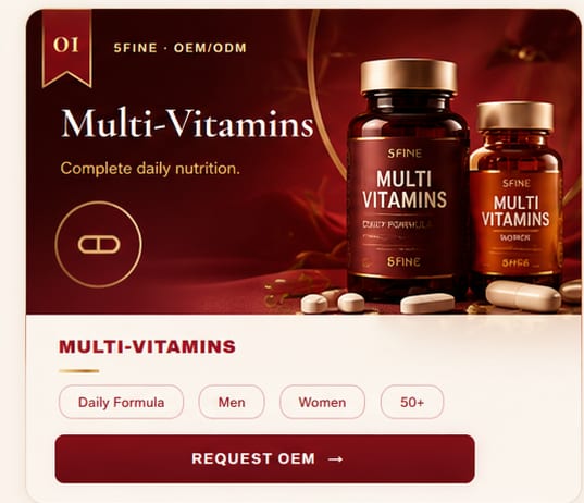 OEM Multi-Vitamins — 5FINE private label OEM/ODM