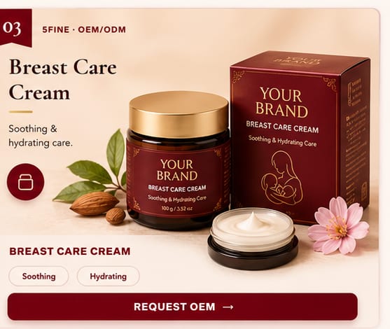 OEM Breast Care Cream — 5FINE private label OEM/ODM